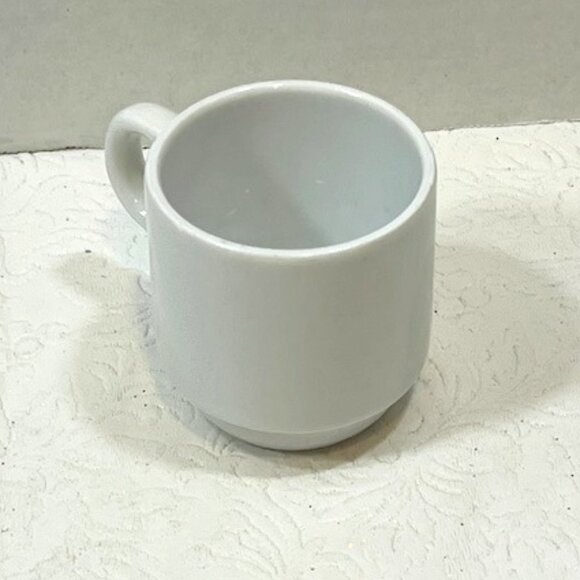 VTG Porcelain Nicola Coffee Gilded Portrait Logo Espresso Cup Portugal 2.2"Tall - Picture 4 of 16